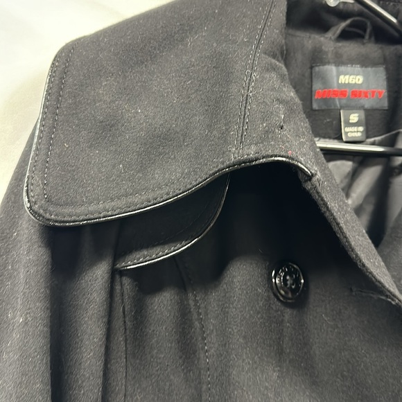 Miss Sixty Size S Black Peacoat - Picture 5 of 10